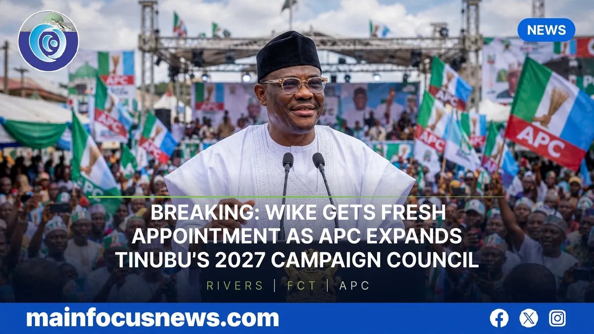 BREAKING: Wike Bags Fresh Appointment As APC Expands Tinubu’s 2027 Campaign Council